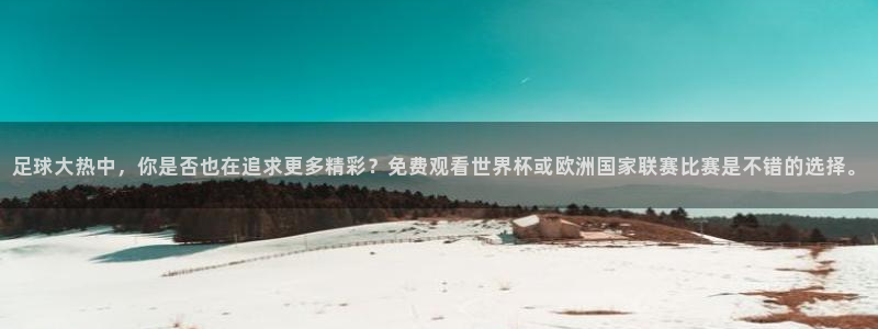 蜘蛛nba免费直播在线观看高清：足球大热中，你是否也在追求更多精彩？免费观看世界杯或欧洲国家联赛比赛是不错的选择。